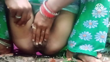 Indian Bhabhi Releases Her Sweet Nectar Deep In The Wild Jungle